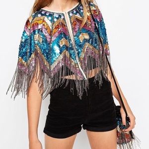 ISO ASOS Sequin cape